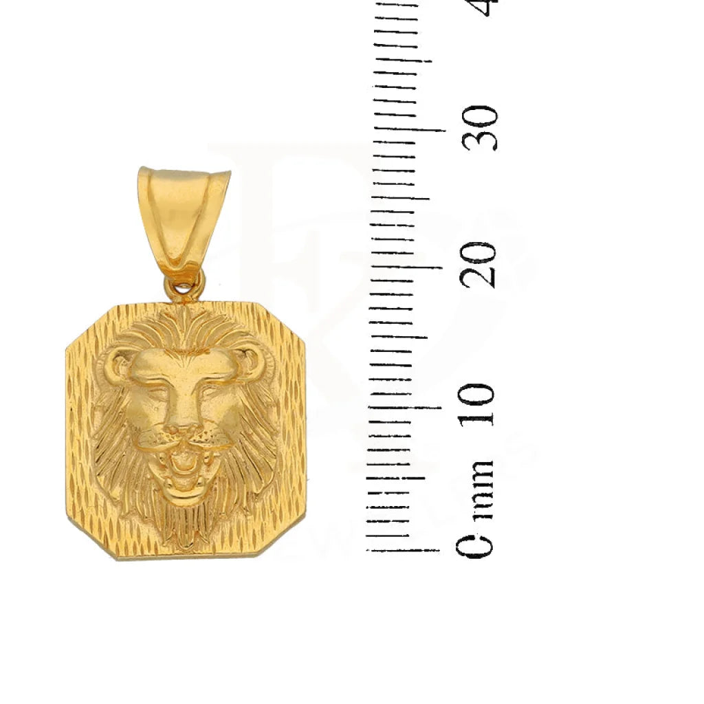 Gold Lion Pendant 22Kt - Fkjpnd22K5620 Pendants