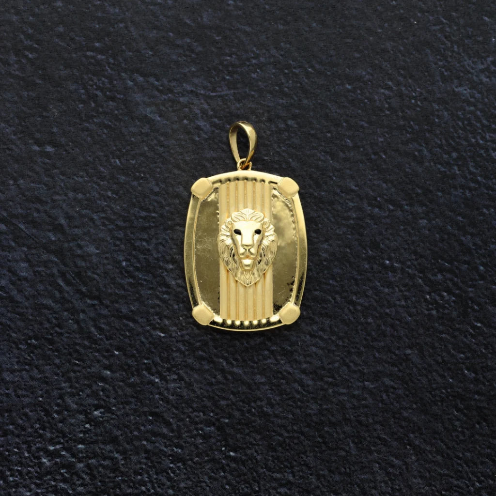 Gold Lion Shaped Pendant 18Kt - Fkjpnd18K8325 Pendants