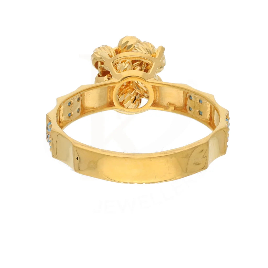 Gold Luxury Knot Ring 21Kt - Fkjrn21Km8497 Rings