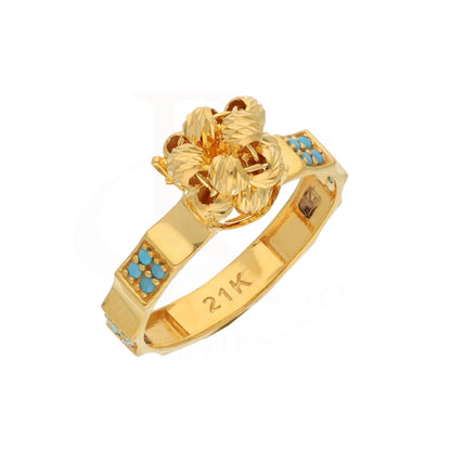 Gold Luxury Knot Ring 21Kt - Fkjrn21Km8497 Rings