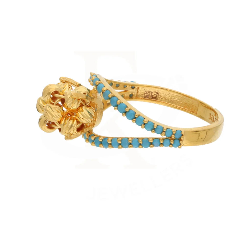 Gold Luxury Knot Ring 21Kt - Fkjrn21Km8498 Rings