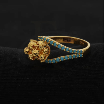 Gold Luxury Knot Ring 21Kt - Fkjrn21Km8498 Rings