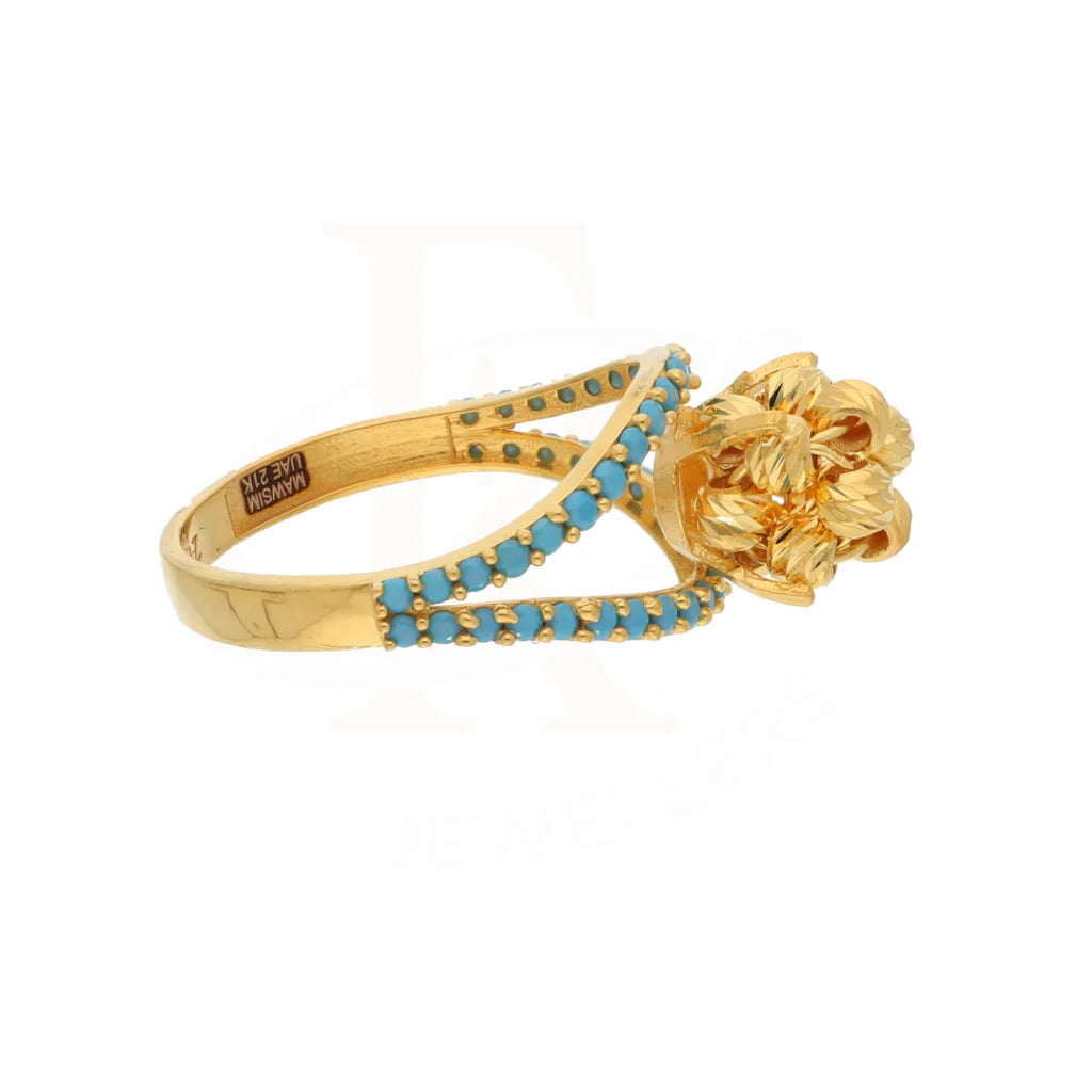 Gold Luxury Knot Ring 21Kt - Fkjrn21Km8498 Rings