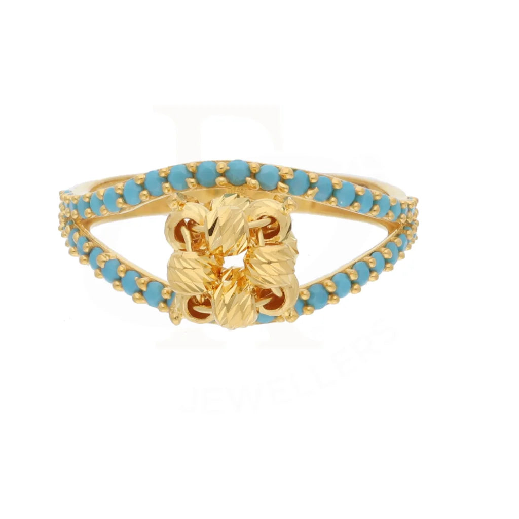 Gold Luxury Knot Ring 21Kt - Fkjrn21Km8498 Rings