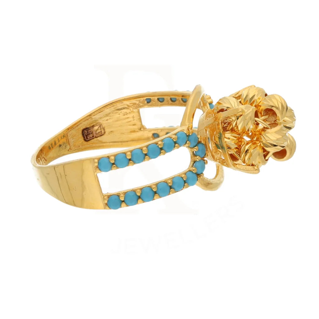 Gold Luxury Knot Ring 21Kt - Fkjrn21Km8499 Rings