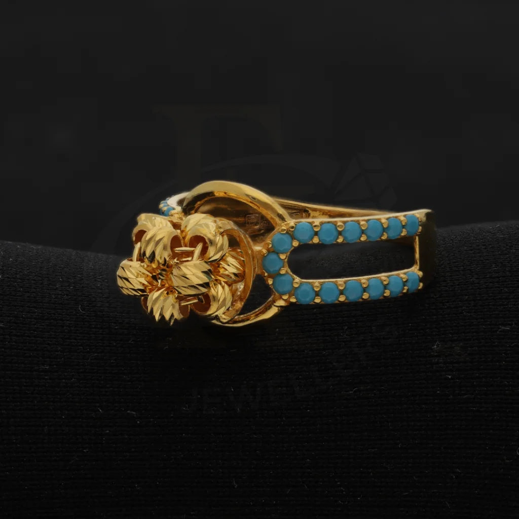 Gold Luxury Knot Ring 21Kt - Fkjrn21Km8499 Rings