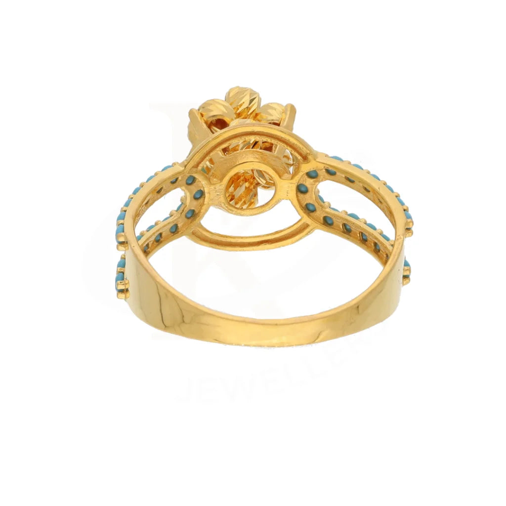 Gold Luxury Knot Ring 21Kt - Fkjrn21Km8499 Rings