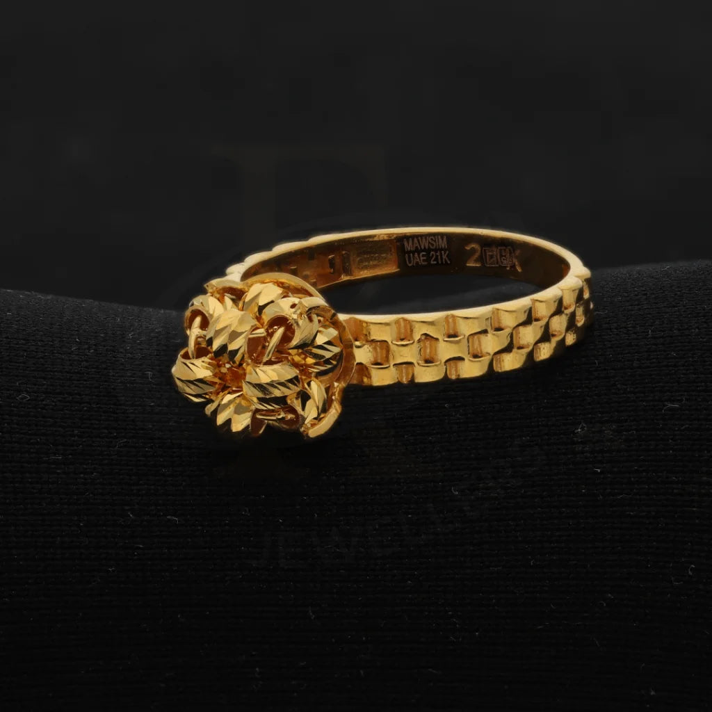 Gold Luxury Knot Ring 21Kt - Fkjrn21Km8502 Rings