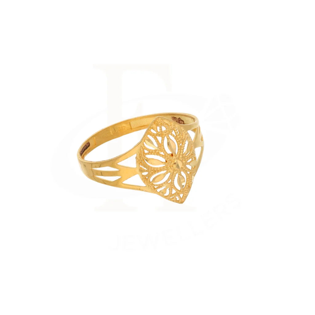 Gold Marquise Design Ring 21Kt - Fkjrn21Km8547 Rings