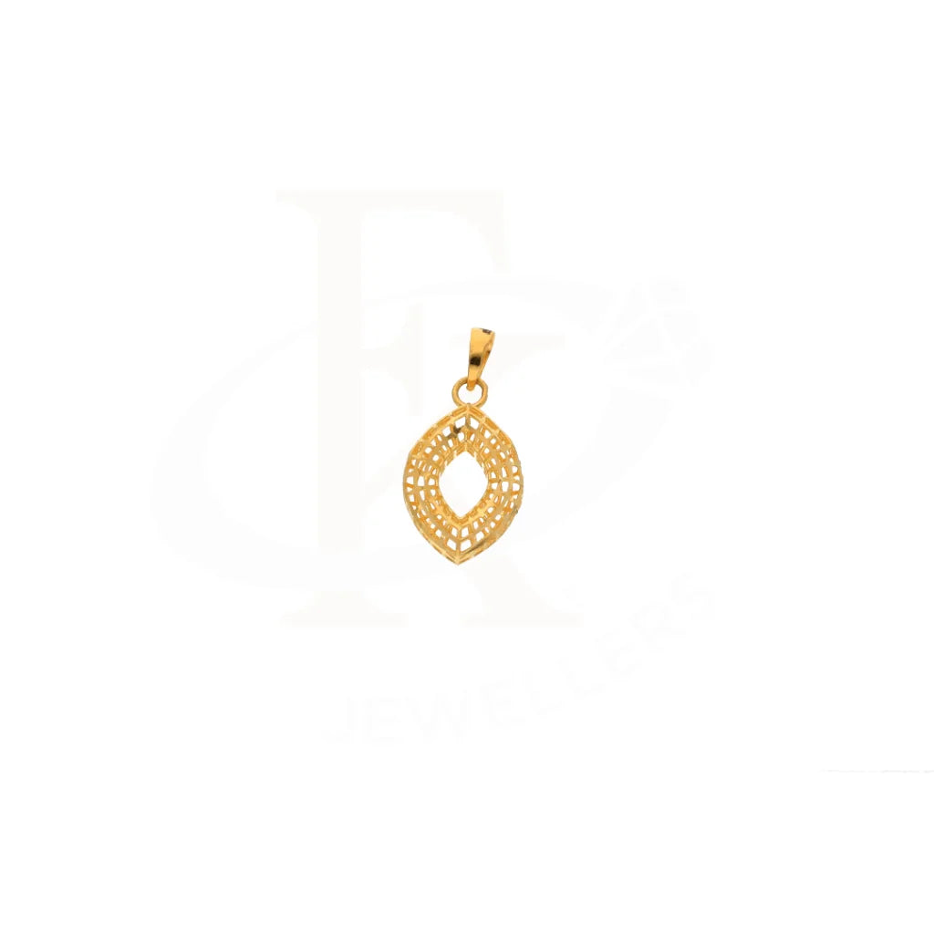 Gold Marquise Pendant 21Kt - Fkjpnd21Km8423 Pendants