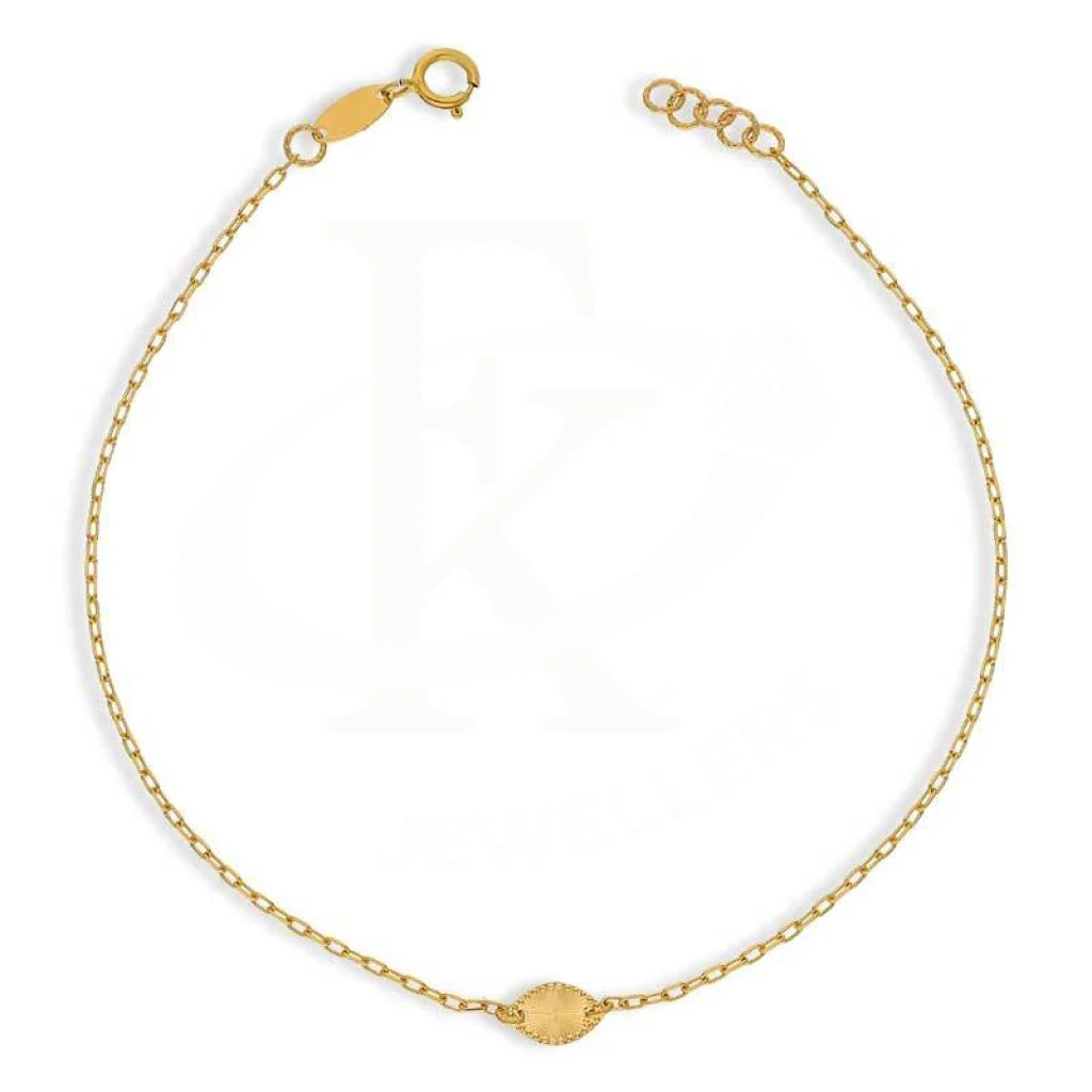 Gold Marquise Shaped Bracelet 21Kt - Fkjbrl21K2944 Bracelets