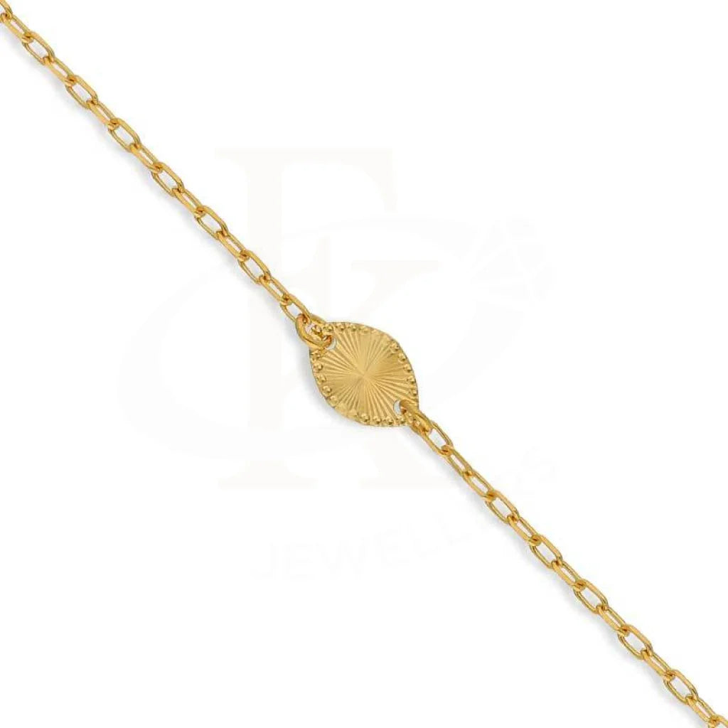 Gold Marquise Shaped Bracelet 21Kt - Fkjbrl21K2944 Bracelets