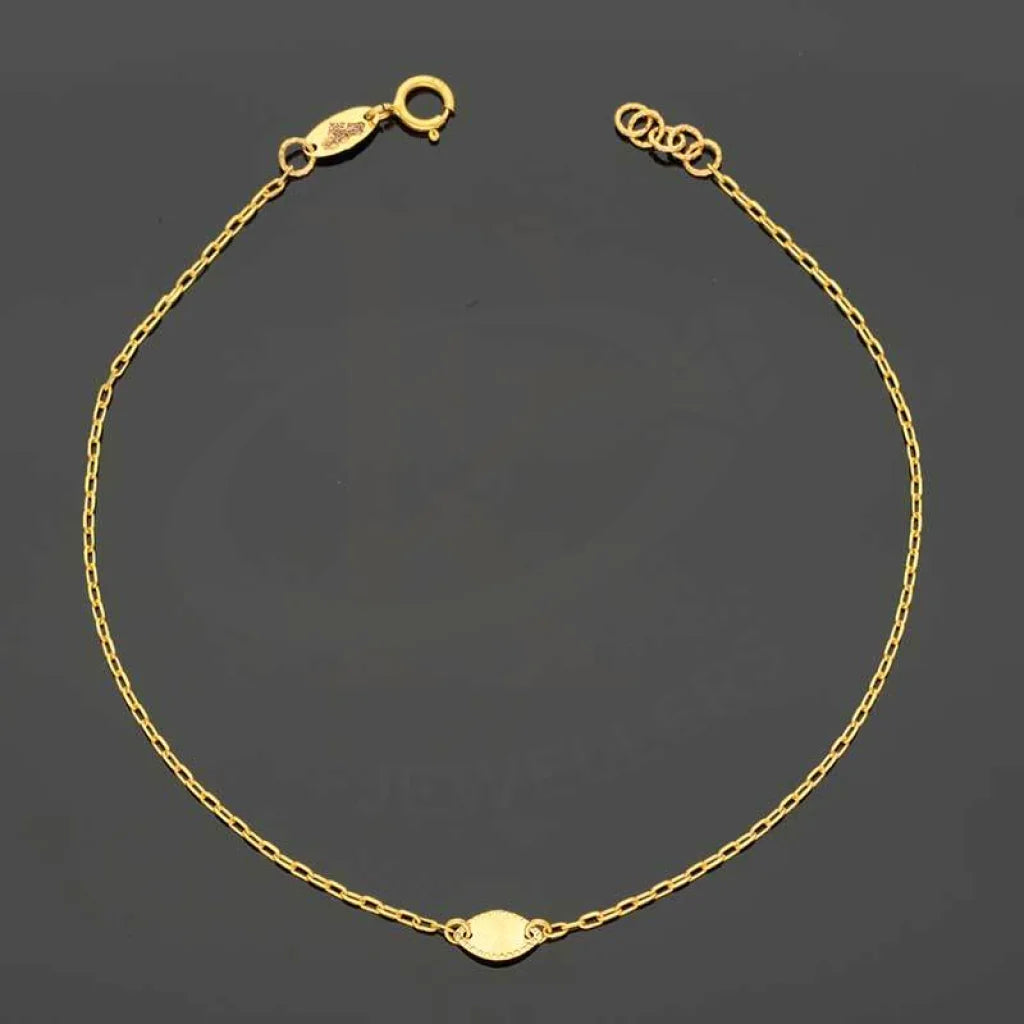 Gold Marquise Shaped Bracelet 21Kt - Fkjbrl21K2944 Bracelets