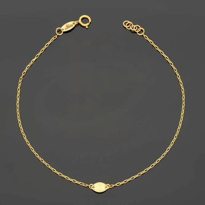 Gold Marquise Shaped Bracelet 21Kt - Fkjbrl21K2944 Bracelets