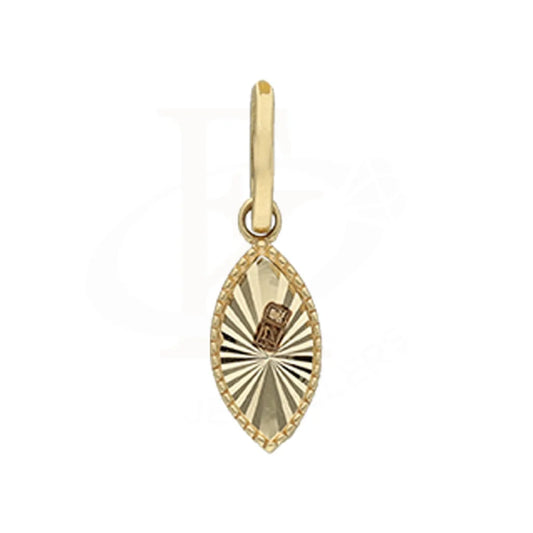 Gold Marquise Shaped Pendant 18Kt - Fkjpnd18K5241 Pendants