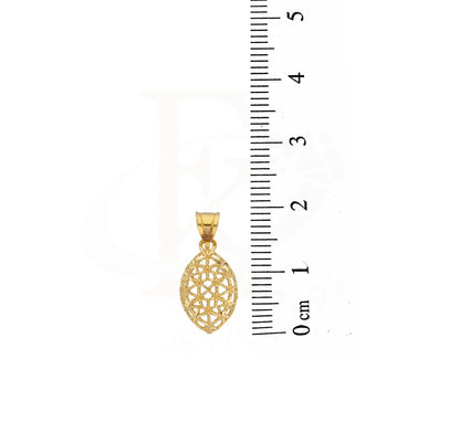 Gold Marquise Shaped Pendant 21Kt - Fkjpnd21K3075 Pendants