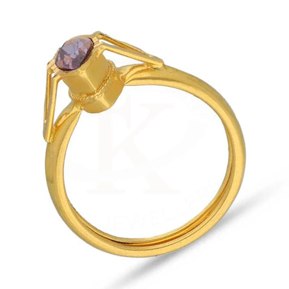 Gold Marquise Shaped Solitaire Baby Ring 22Kt - Fkjrn22K3829 Rings