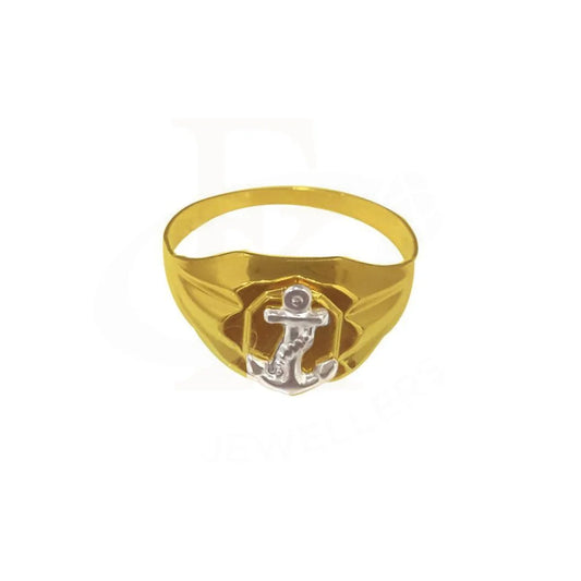 Gold Mens Anchor Ring 18Kt - Fkjrn1849 Rings