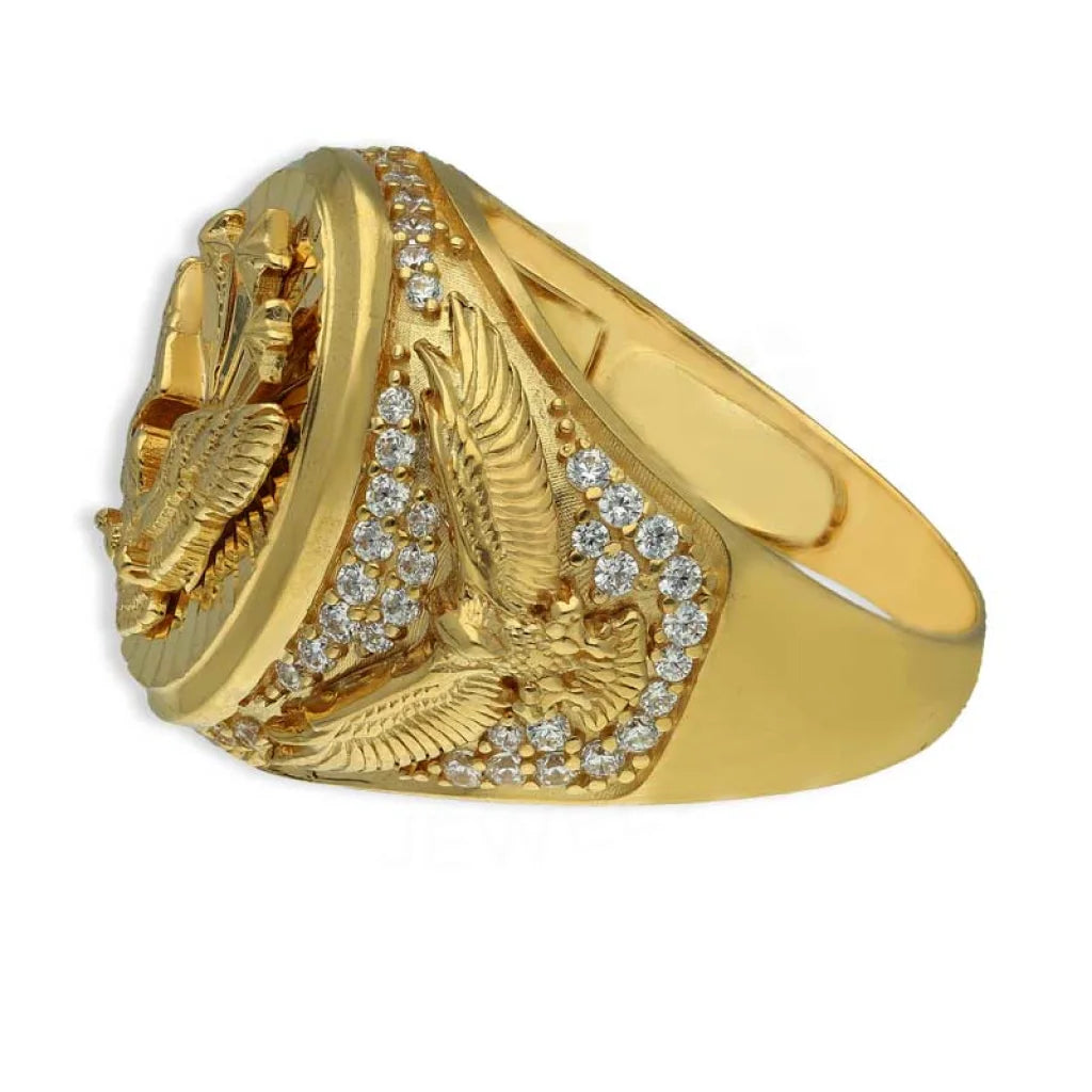 Gold Mens Eagle Shaped Ring 18Kt - Fkjrn18K3474 Rings