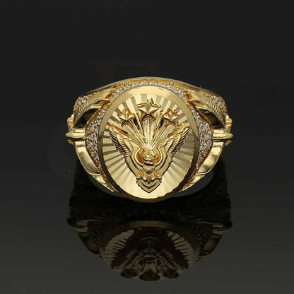 Gold Mens Eagle Shaped Ring 18Kt - Fkjrn18K3474 Rings