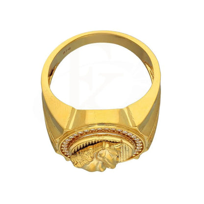 Gold Mens Horse Ring 22Kt - Fkjrn22K3403 Rings