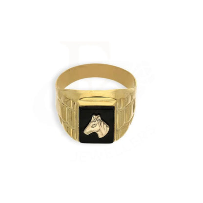 Gold Mens Horse Ring In 18Kt - Fkjrn18K2683 Rings