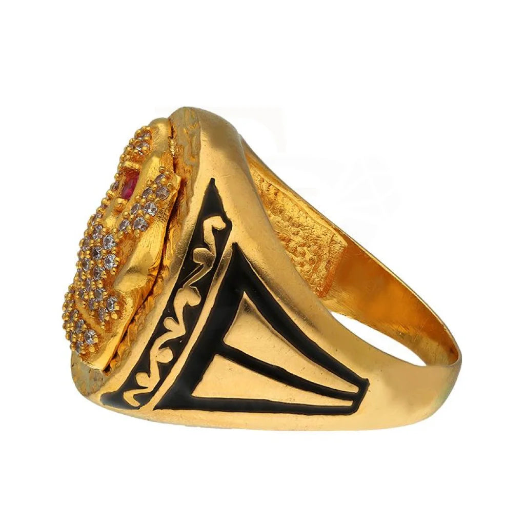 Gold Mens Ring 22Kt - Fkjrn22K3412 Rings