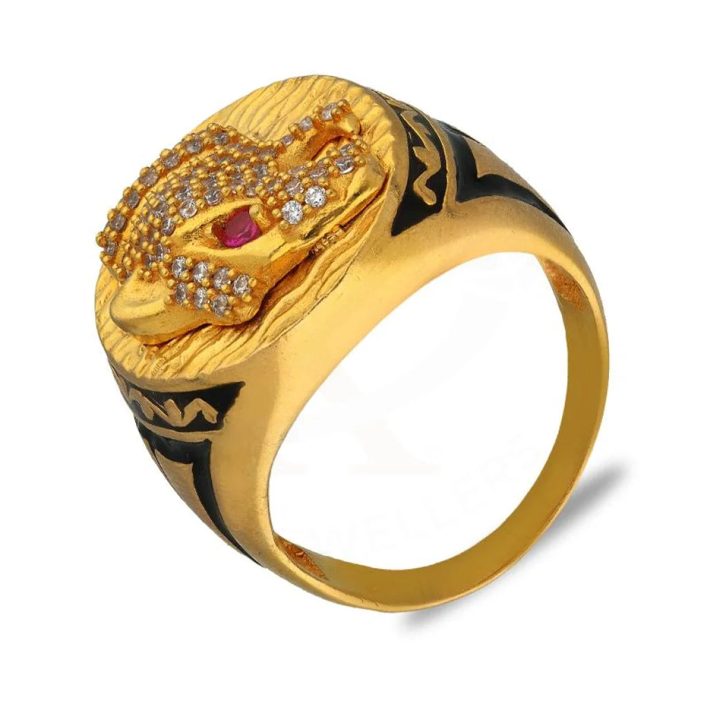 Gold Mens Ring 22Kt - Fkjrn22K3412 Rings