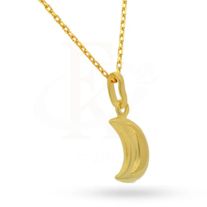 Gold Moon Slice Necklace 18Kt - Fkjnkl1993 Necklaces