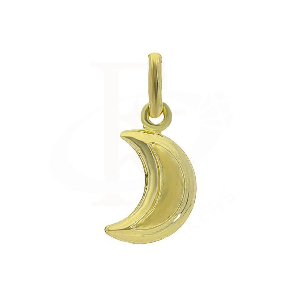 Gold Moon Slice Pendant 18Kt - Fkjpnd1993 Pendants