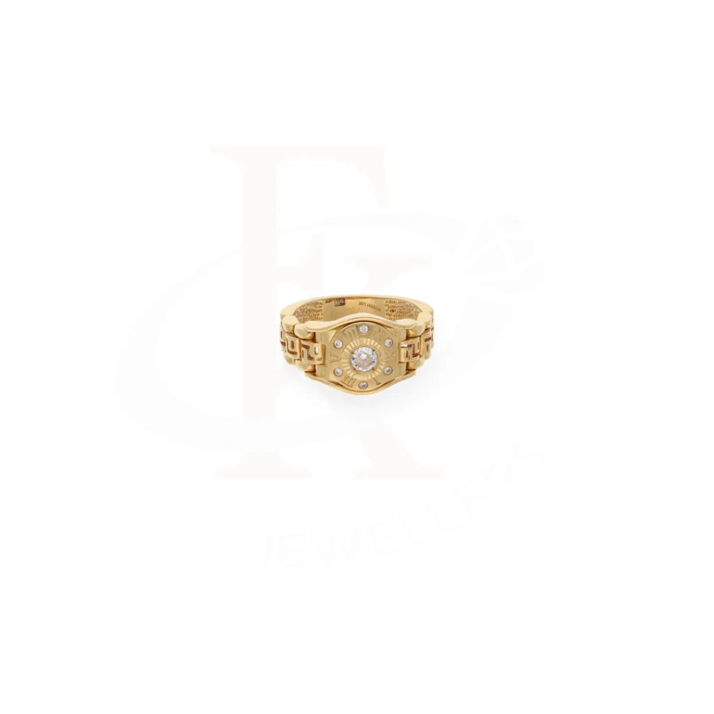 Gold Watch Shaped Ring 18Kt - Fkjrn18K7868 Rings