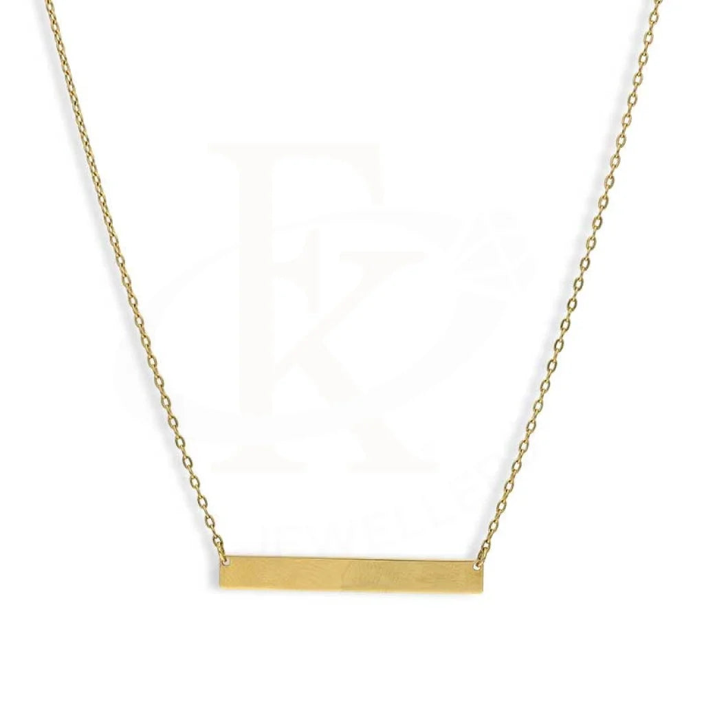 Gold Name Bar Necklace 18Kt - Fkjnkl18K3150 Necklaces