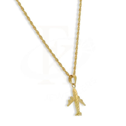 Gold Necklace (Chain With Airplane Pendant) 18Kt - Fkjnkl18K3113 Necklaces