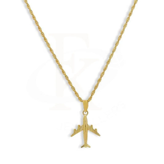 Gold Necklace (Chain With Airplane Pendant) 18Kt - Fkjnkl18K3113 Necklaces