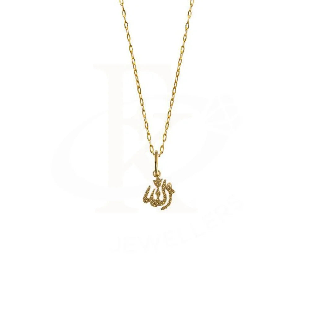 Gold Necklace (Chain With Allah Pendant) 18Kt - Fkjnkl1680 Type 1 / 1.250 Necklaces