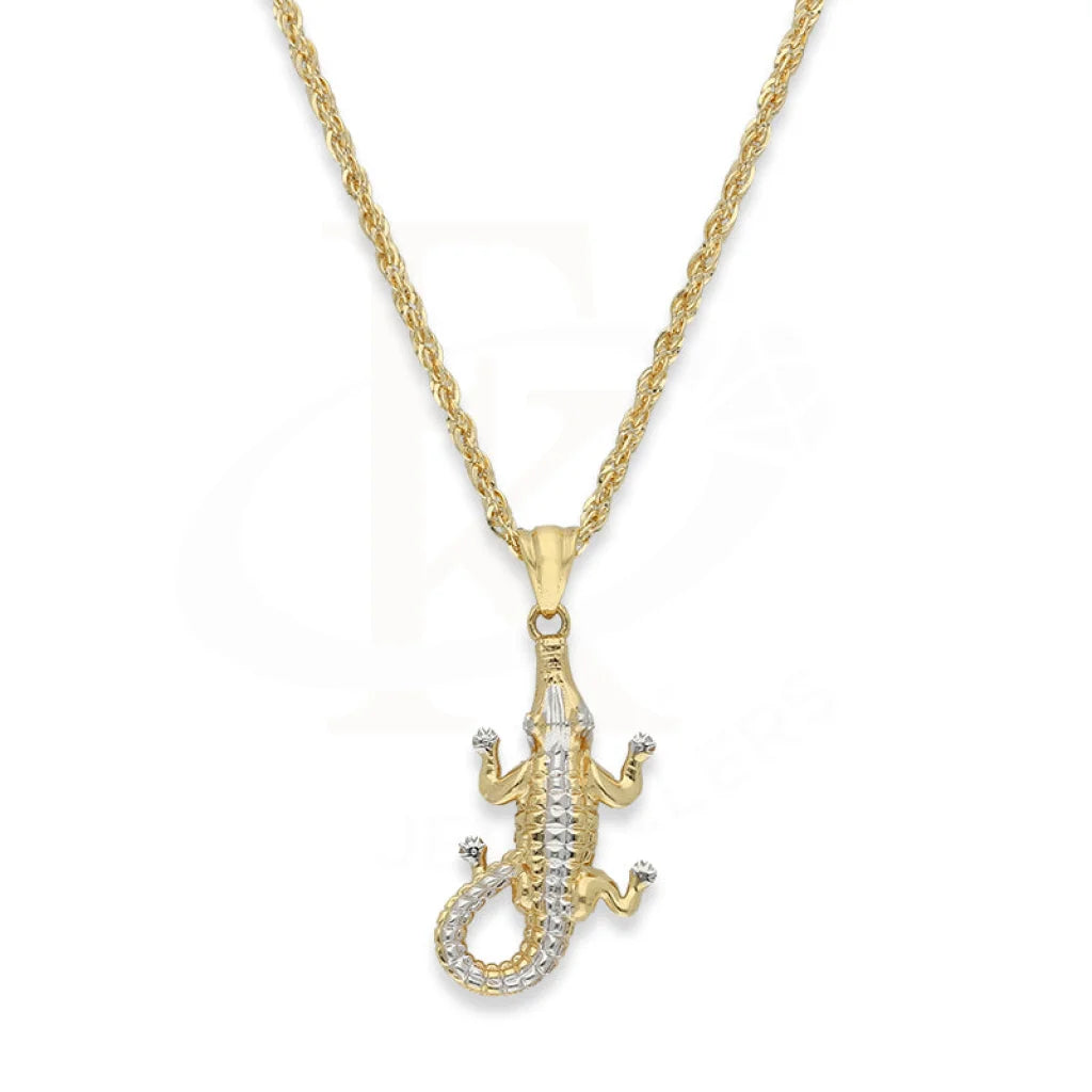 Gold Necklace (Chain With Alligator Shaped Pendant) 18Kt - Fkjnkl18K5106 Necklaces