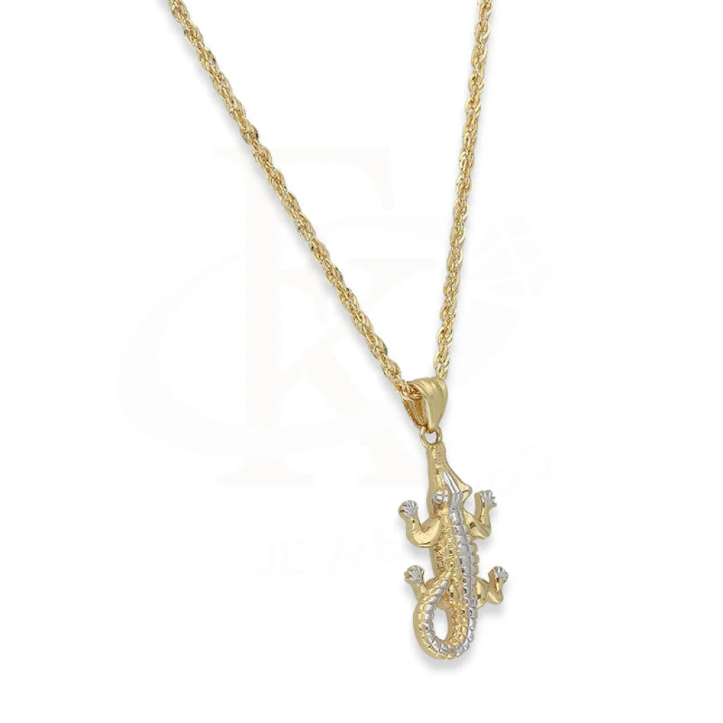 Gold Necklace (Chain With Alligator Shaped Pendant) 18Kt - Fkjnkl18K5106 Necklaces