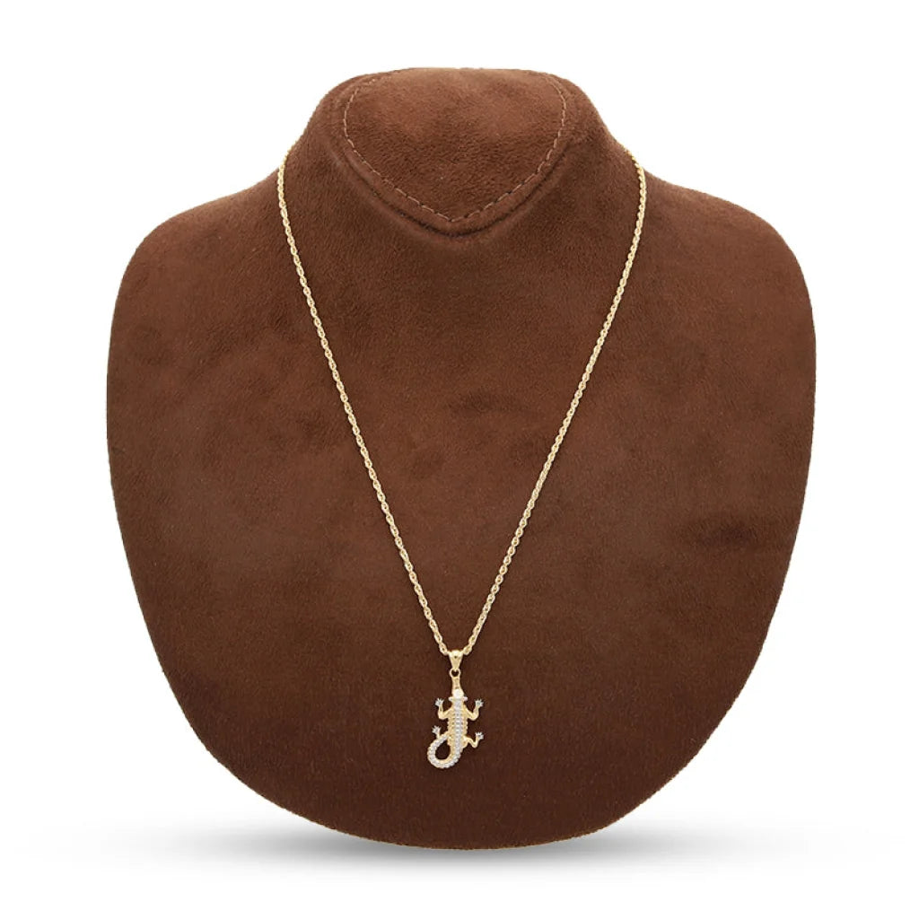 Gold Necklace (Chain With Alligator Shaped Pendant) 18Kt - Fkjnkl18K5106 Necklaces