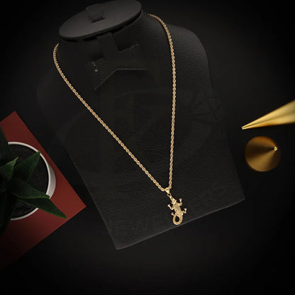 Gold Necklace (Chain With Alligator Shaped Pendant) 18Kt - Fkjnkl18K5470 Necklaces