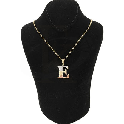 Gold Necklace (Chain With Alphabet Pendant) 18Kt - Fkjnkl1790 Necklaces