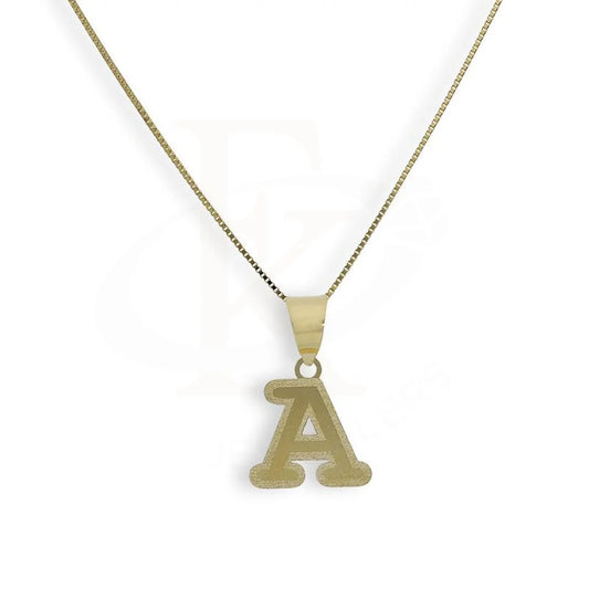 Gold Necklace (Chain With Alphabet Pendant) 18Kt - Fkjnkl18K2260 A / 1.200 Grams Necklaces