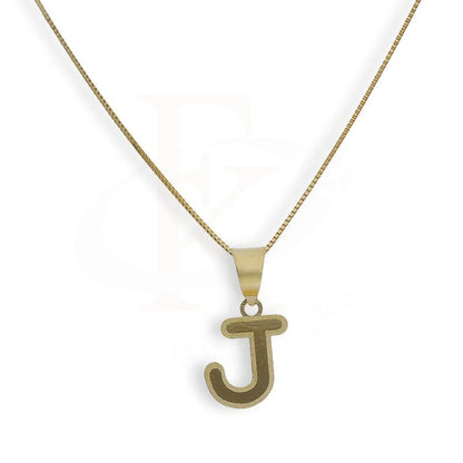 Gold Necklace (Chain With Alphabet Pendant) 18Kt - Fkjnkl18K2260 J / 1.170 Grams Necklaces