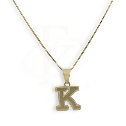 Gold Necklace (Chain With Alphabet Pendant) 18Kt - Fkjnkl18K2260 K / 1.200 Grams Necklaces