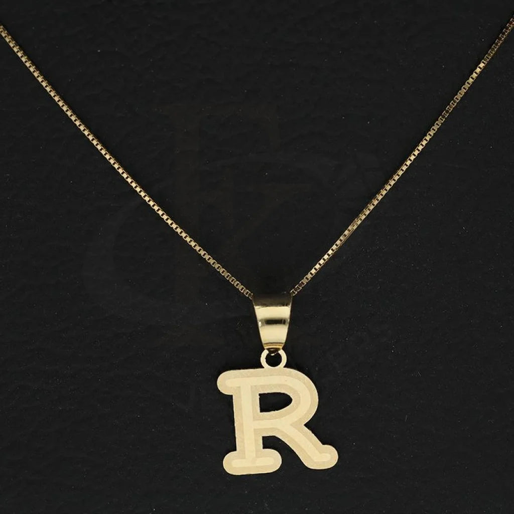 Gold Necklace (Chain With Alphabet Pendant) 18Kt - Fkjnkl18K2260 Necklaces