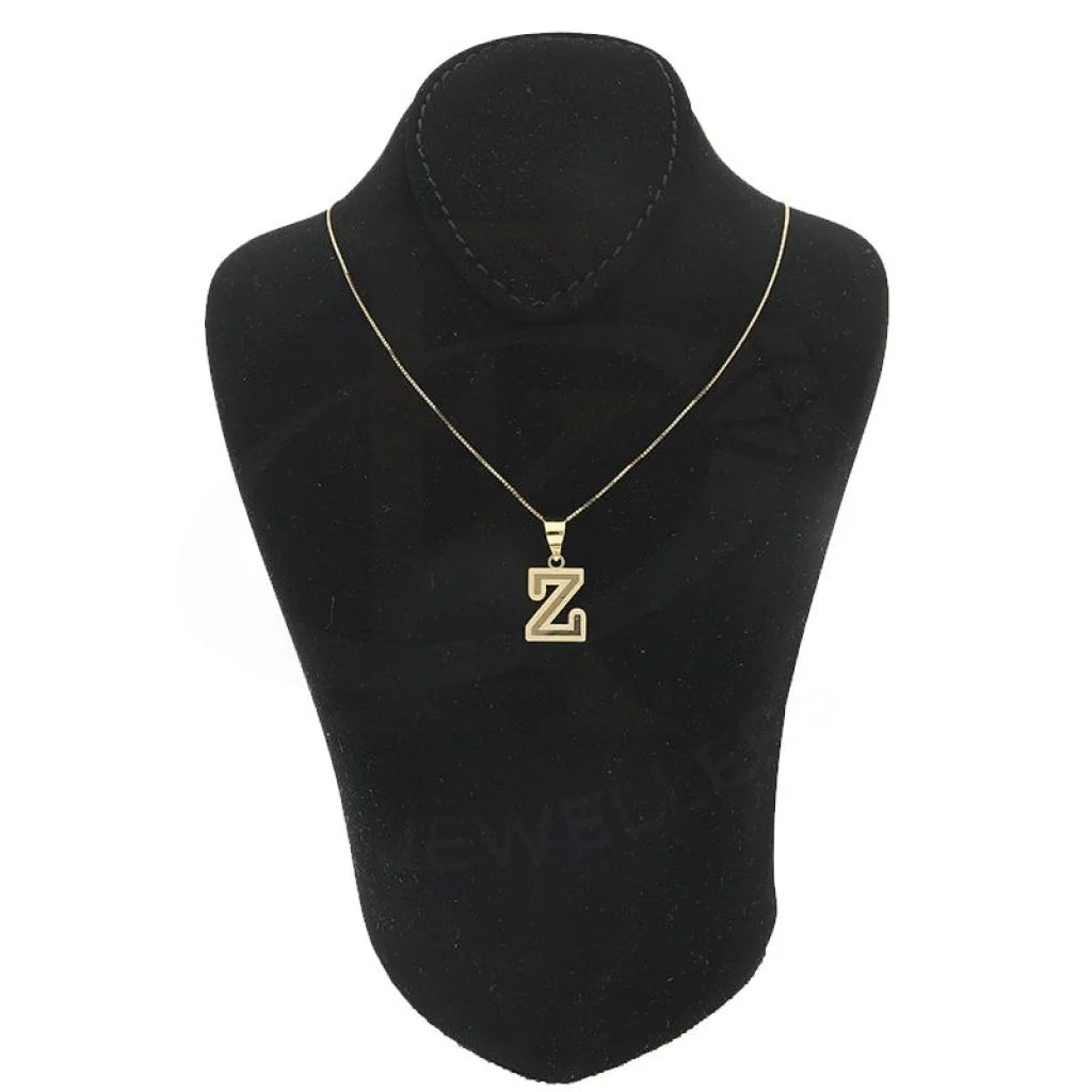 Gold Necklace (Chain With Alphabet Pendant) 18Kt - Fkjnkl18K2260 Necklaces