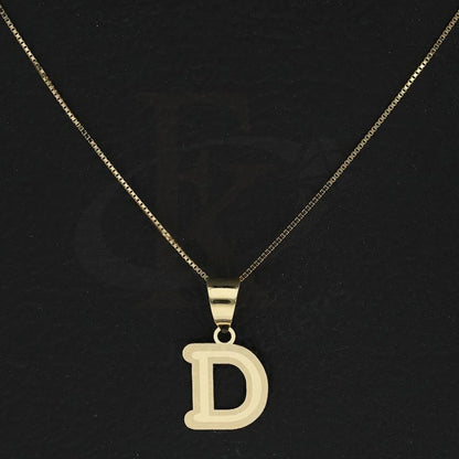 Gold Necklace (Chain With Alphabet Pendant) 18Kt - Fkjnkl18K2260 Necklaces