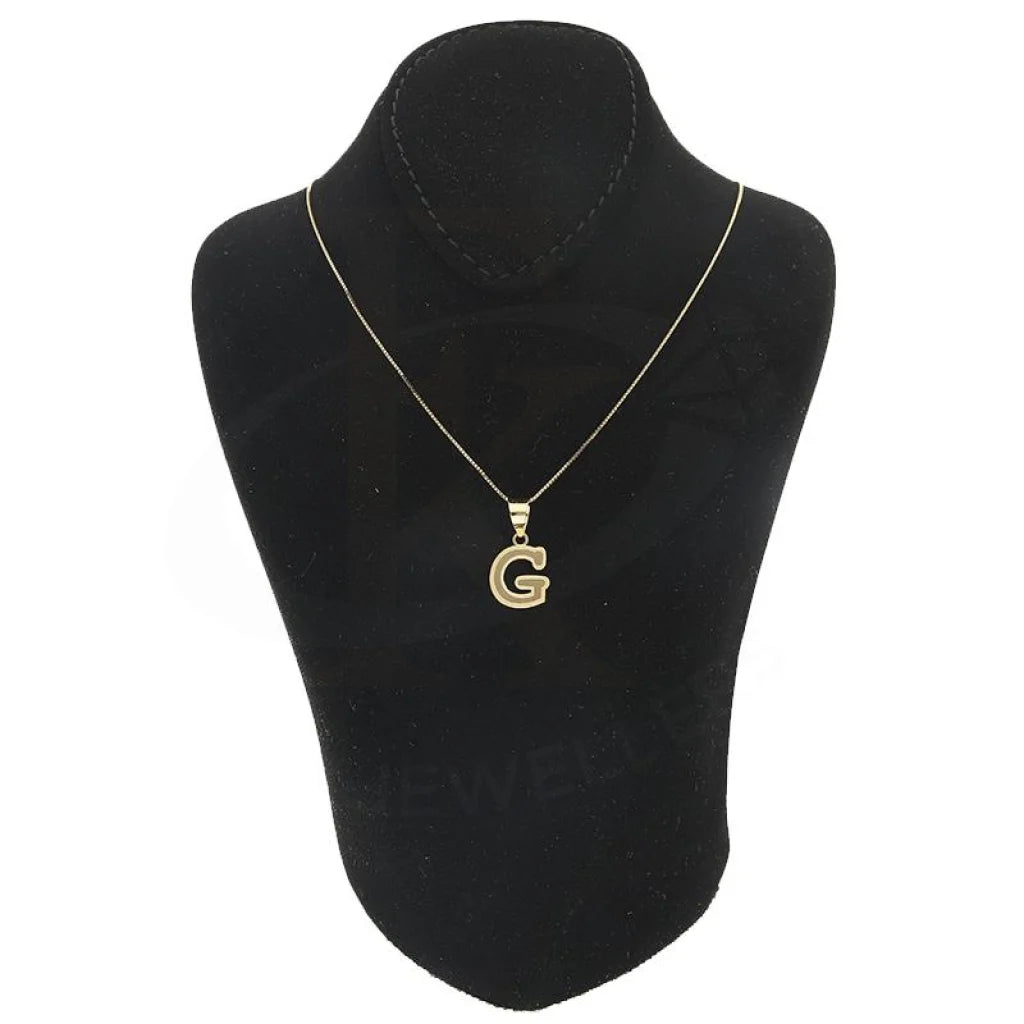 Gold Necklace (Chain With Alphabet Pendant) 18Kt - Fkjnkl18K2260 Necklaces