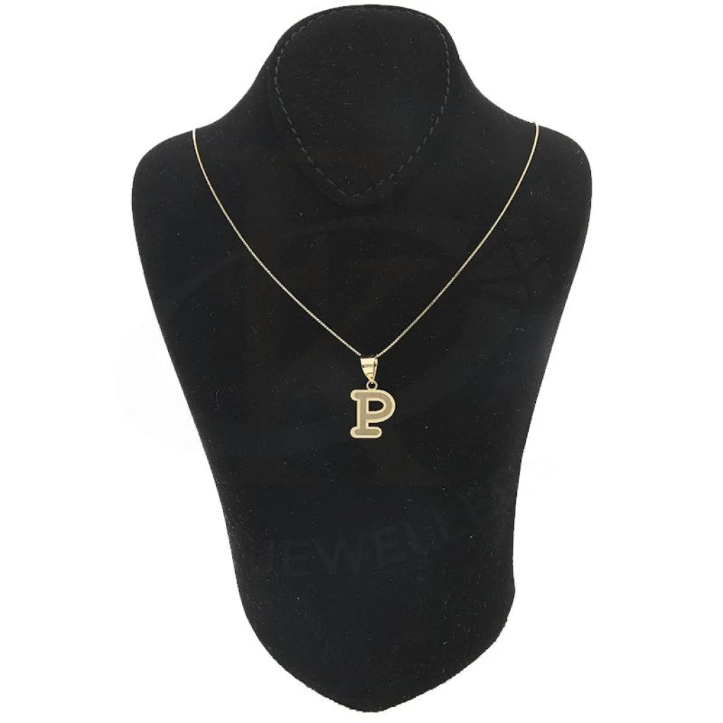 Gold Necklace (Chain With Alphabet Pendant) 18Kt - Fkjnkl18K2260 Necklaces