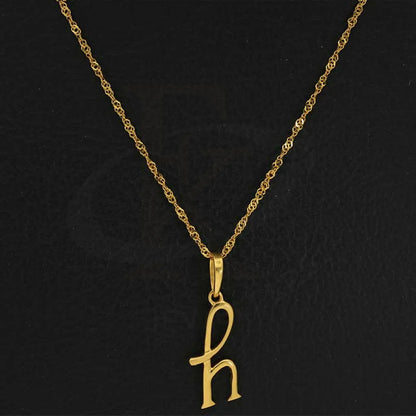 Gold Necklace (Chain With Alphabet Pendant) 22Kt - Fkjnkl22K2727 Necklaces