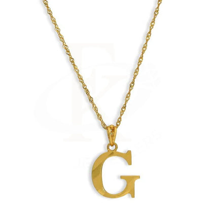 Gold Necklace (Chain With Alphabet Pendant) 22Kt - Fkjnkl22K2729 G / 3.060 Grams Necklaces